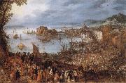 Jan Brueghel The Elder Great Fish-Market painting